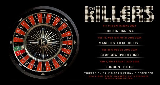 TOUR NEWS : The Killers announce 2024 tour dates