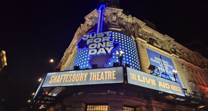 Theatre Review : Just For One Day – Live Aid Musical 40 Years On, Shaftesbury Theatre, London, 25th July 2025.