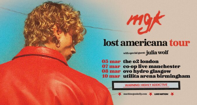TOUR NEWS : mgk announces global lost americana tour – visits Glasgow’s OVO Hydro on Sun 8 March